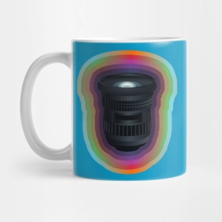 Camera Lens with Gradient Border Mug